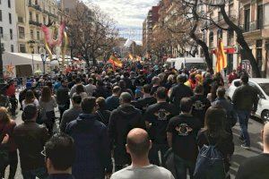 Foto de una manifestación de JUPOL en Valencia