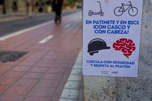 Convivir Russafa lanza una campaña para promover las conductas responsables de los usuarios de bicicletas y patinetes