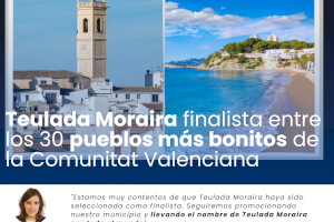 Teulada Moraira finalista entre los 30 pueblos más bonitos de la Comunitat Valenciana