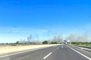 Se declara un incendio junto al parque natural de l'Albufera