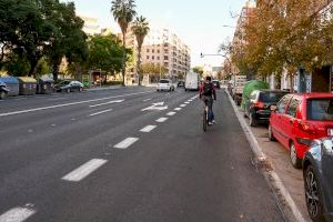 València saca a concurso las obras de construcción de los carriles bici Camí Nou de Picanya-Archiduque Carlos y Tres Forques-Vara de Quart