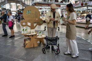 El Mercado Central se suma  a la campaña europea  ‘El futuro está en tu mesa con la hoja verde’