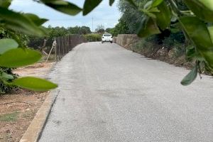 Betxí asfalta el Camí del Pantà y mejora 1,7 kilómetros de pista