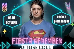 Fiesta Remember con la participación del DJ José Coll en Olocau