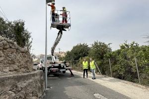 La Nucía ilumina el “Camí del Boliquet” con una subvención de 9.657 € de la Diputación