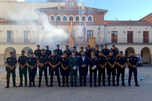 La Plaça Major de Nules s'ompli d'emoció amb la commemoració de San Miguel, patró de la Policia Local