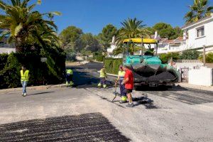 Finalizan esta semana las obras de repavimentación asfáltica en la Urbanización Residence Park de l'Alfàs