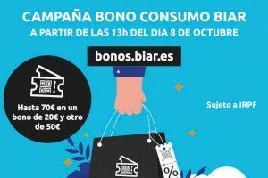 El Ayuntamiento de Biar lanza nueva campaña de bonos de consumo con 73.533 euros en circulación