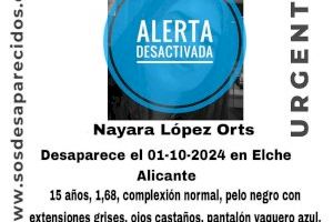 Localitzen a la menor de 15 anys desapareguda a Elx