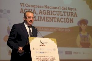 El presidente de la Diputación inaugura en Orihuela el VI Congreso Nacional del Agua centrado en la agricultura y la alimentación