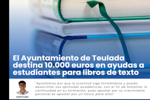 El Ayuntamiento de Teulada destina 10.000 euros en ayudas a estudiantes para libros de texto