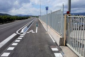 Abre al tránsito la vía ciclopeatonal de la Diputació que conecta Piles y l’Alqueria de la Comtessa