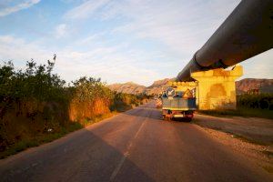 Infraestructuras desbroza varios caminos en el término municipal de Orihuela