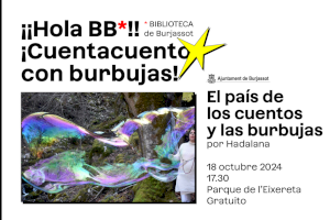 El Biblioparque de octubre lleva a Burjassot con gran espectáculo de burbujas gigantes