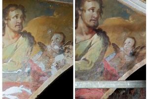 Renacen las pinturas de la capilla de la Comunión de Canet lo Roig dedicadas a la Justicia y la Templanza