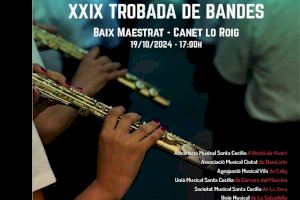 Canet lo Roig se convertirá el sábado en la «capital de la música» con la XXIX Trobada de Bandes del Baix Maestrat