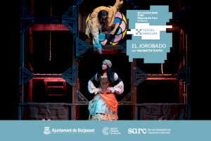 Tarde de teatro familiar con "El Jorobado" en la Plaza de Els Furs