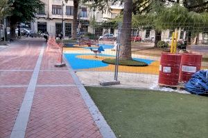 Alcoy avanza en las obras para mejorar los parques infantiles