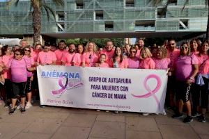 Una multitudinaria ‘marea rosa’ de Anémona llena las calles de Benidorm para seguir luchando contra el cáncer de mama