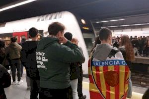 Metrovalencia refuerza el servicio con motivo del encuentro que disputan el lunes Valencia CF y UD Las Palmas