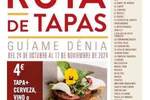 La XXIV Ruta de Tapas Dénia comienza el 24 de octubre