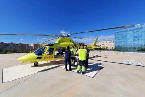 El helipuerto del Hospital Doctor Balmis registra más de 80 actuaciones en los primeros meses de actividad