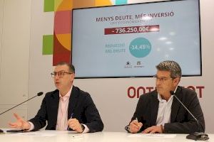 Ontinyent rebaixa un 15% el deute municipal en un any en cancel·lar dos préstecs per import de 736.000 euros