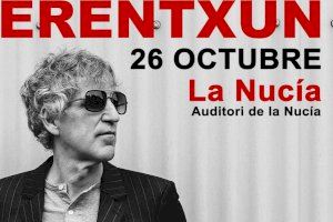 El cantante Mikel Erentxun actuará este sábado en l’Auditori en La Nucía