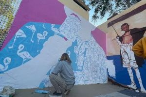 Cinco artistas urbanos pintarán murales en el parque Sorolla este fin de semana en el II RAU Fest Santa Pola