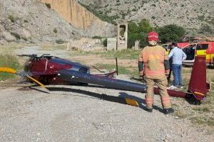 Un helicòpter s'estavella a Castelló