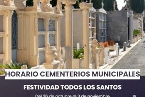 Los cementerios municipales de Elda amplían su horario de apertura del 26 de octubre al 3 de noviembre por la festividad de Todos los Santos