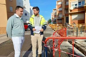 Recta final de les obres de renovació de la xarxa d’abastiment d’aigua al barri de Sant Bartomeu