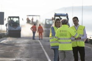 Obras en una carretera de Castellón con el objetivo de mejorar la seguridad vial