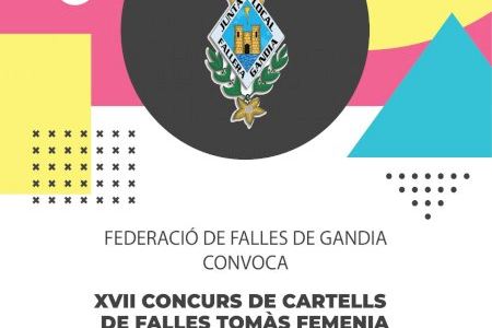 La Federació de Falles obri el termini del XVII Concurs de Cartells de Falles Tomás Femenia