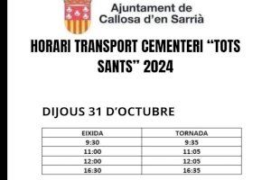 Callosa d’en Sarrià prepara un dispositivo especial para facilitar la movilidad en “Todos los Santos”