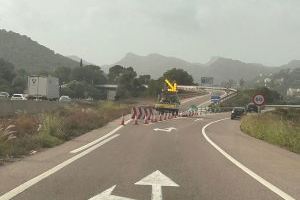 Atención a los conductores: la DANA provoca cortes en la A-7 y obliga a desviar el tráfico pesado entre Gilet y Sagunto