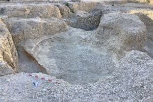 Una cantera romana aparece en la excavación arqueológica del yacimiento de la villa romana en Barberes Sur