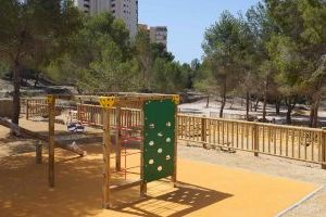 Benidorm invierte 75.000 en la creación de una nueva zona de juegos infantiles en El Moralet