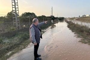 Alzira culpa a la AP-7 de agravar las inundaciones en los campos