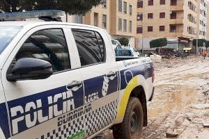 La Policía Local de Burriana se despliega por la zona de la DANA