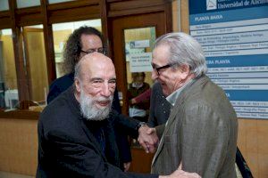 Emotiu homenatge a José Carlos Rovira en la inauguració del congrés ‘Ut Pictura Poesis’. Literatura i Art a Amèrica Llatina i Espanya