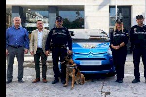 Bolt, el perro policía de Burriana, ya tiene su propio vehículo