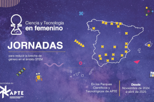 Ciencia y Tecnología en femenino regresa a 21 parques científicos y tecnológicos de APTE en una nueva edición junto a Inspiring Girls