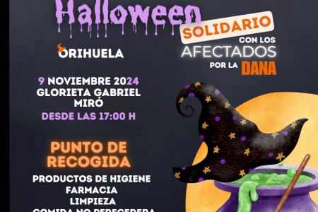 Halloween Solidario  en Orihuela con los afectados por la DANA en Valencia