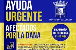 La Nucía organiza la II Campaña de Recogida Solidaria para la DANA