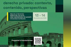 Los activos digitales y el derecho privado, a debate en un congreso internacional que se celebra esta semana en la Universidad de Alicante