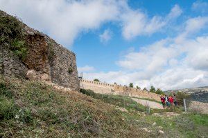 El castillo de Morella ha sufrido desprendimientos y el derrumbe de un tramo de muralla a causa de las últimas lluvias