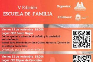 La Agrupación Local de Ampas de Elda pone en marcha una nueva edición de la Escuela de Familias en noviembre