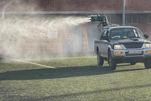 Deportes amplía las fumigaciones en las instalaciones Javier Marquina y Chencho reforzándose además zonas sensibles como la Marjalería