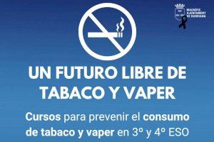 Burriana llança cursos d'educació sanitària per a adolescents sobre els riscos del tabac i el vapeig